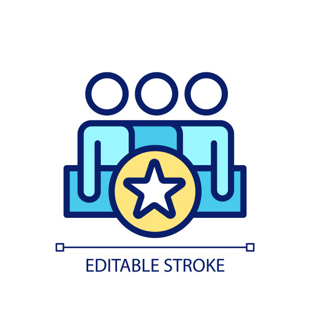 团队协作奖励像素完美的RGB颜色图标图片下载