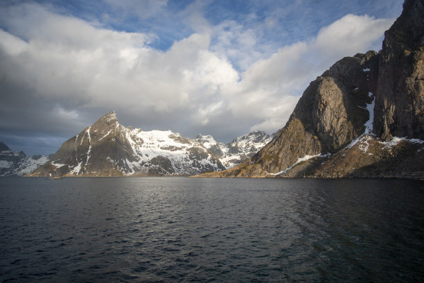 挪威罗浮敦群岛的冬季景色图片下载