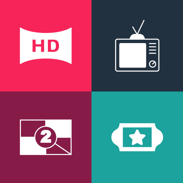 集流行艺术电影票老电影电影图片下载