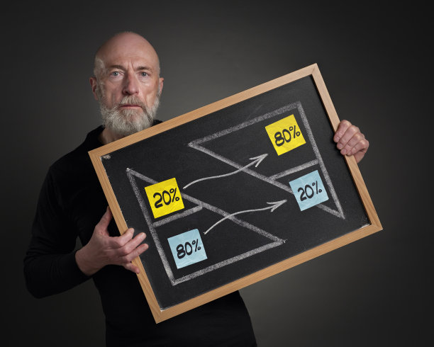 资深男老师正在讲解帕累托原理图片下载