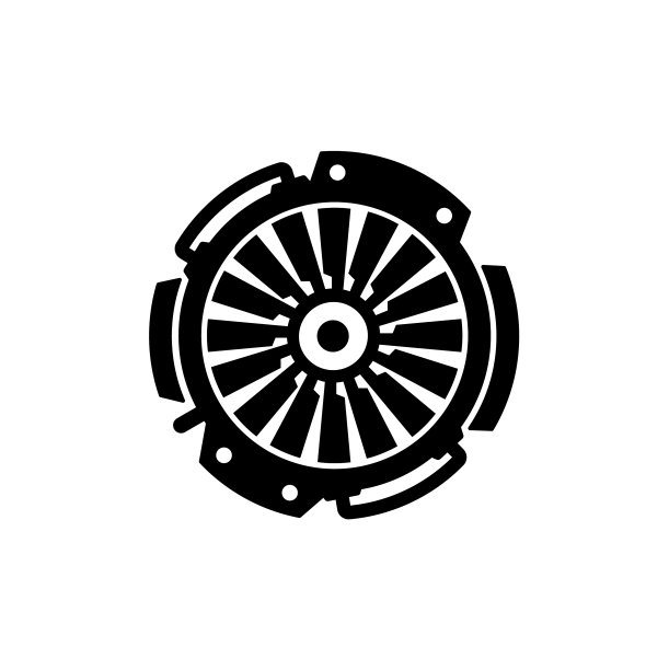 喷气发动机图标孤立在白色图片下载