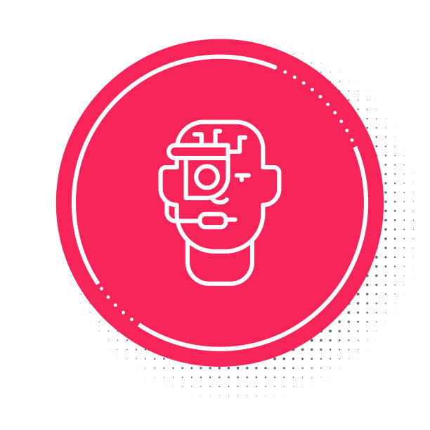 白线智能眼镜戴在眼镜上图片下载