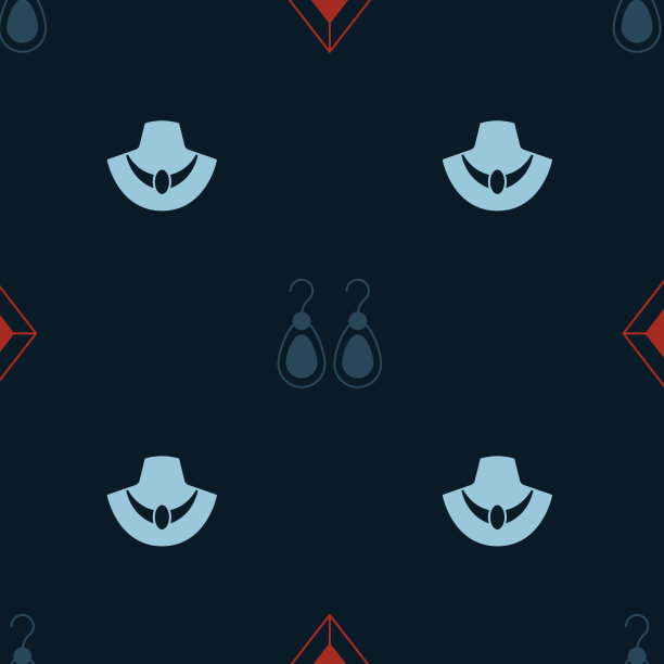 戴上宝石耳环和项链模特图片下载