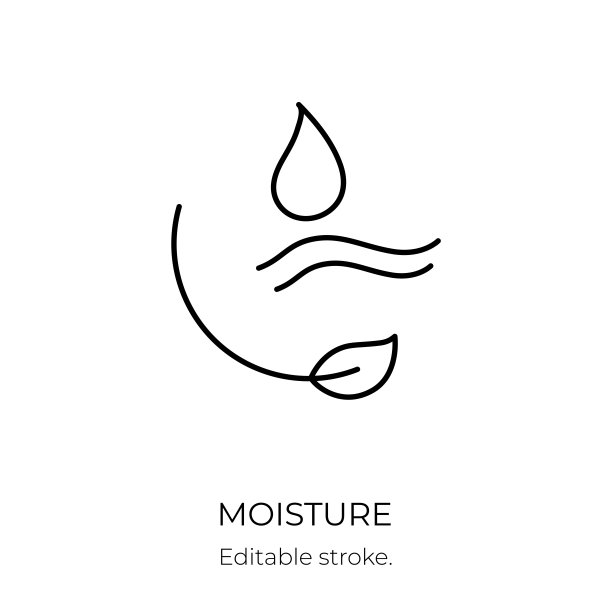 水分和营养图标振兴和水润面部美容产品。图片下载