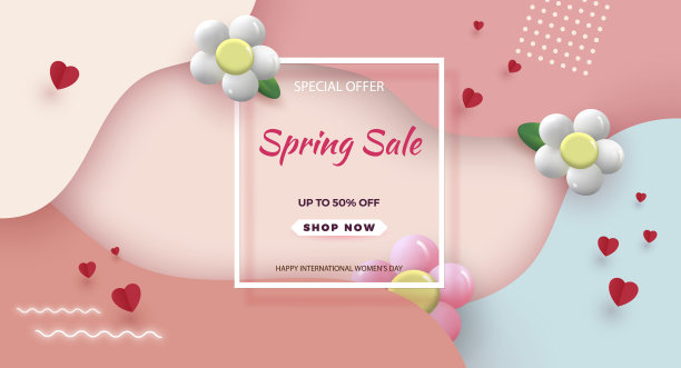 3月8日妇女节快乐的贺卡图片下载