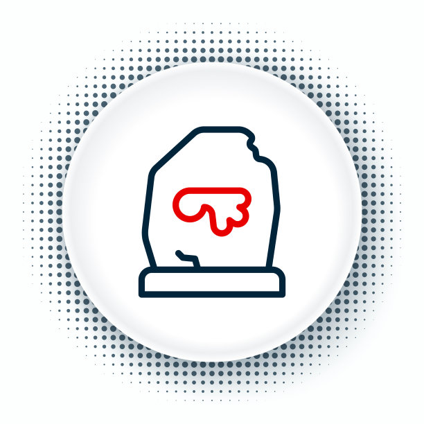 线魔法符文图标孤立在白色背景图片下载