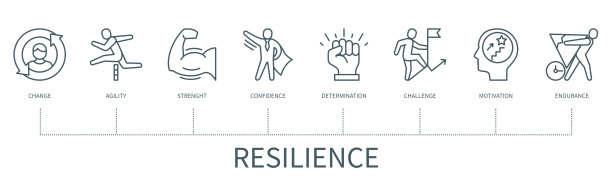 弹性矢量信息图在最小轮廓风格图片下载