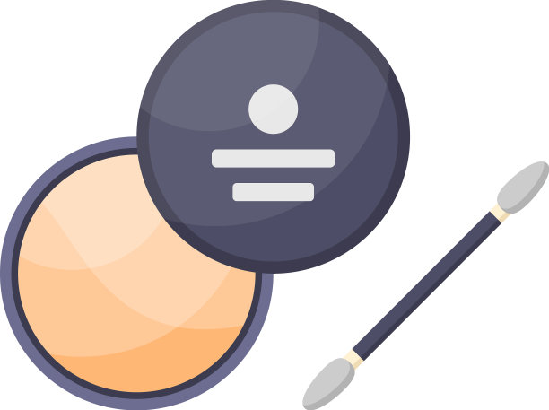 米色眼影在圆包装与开放的盖子和图片下载