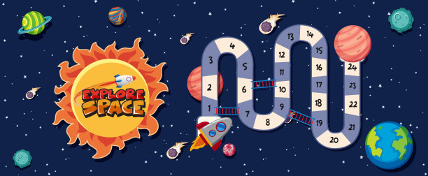 游戏模板与空间主题背景图片下载