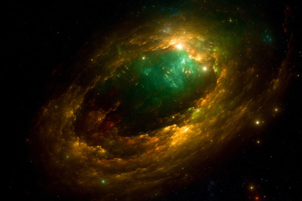 宇宙由恒星、黑洞、星云、螺旋星系、银河系、行星组成图片下载