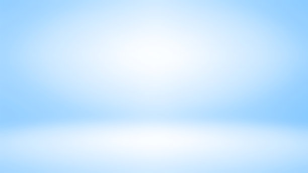 空蓝色工作室房间背景，可用作背景和产品展示图片下载