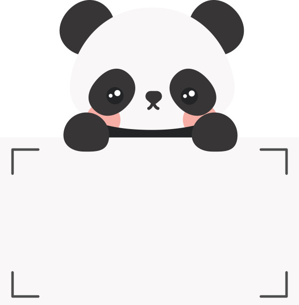 卡通可爱熊猫拿着备忘录。框架的照片，文字，注意，贴纸，标签。小动物做清单卡片。孤立在白色背景，矢量，插图，EPS10图片下载