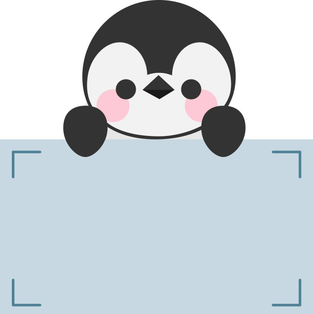 卡通可爱企鹅拿着备忘录。框架的照片，文字，注意，贴纸，标签。小动物做清单卡片。孤立在白色背景，矢量，插图，EPS10图片下载