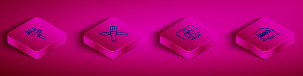 设置等距线漆辊的RGB刷和图片下载