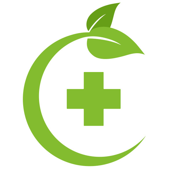 插画创意绿色药房标志图片下载