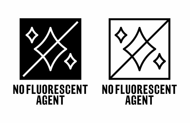 没有荧光剂载体信息标志图片下载