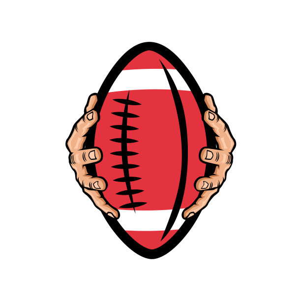 手握美式足球图片下载