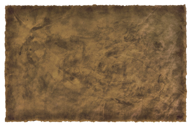 旧的烤盘纸，陈年或纹理孤立在白色背景图片下载