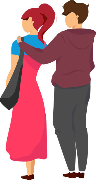 从后视图对半平彩色字符图片下载