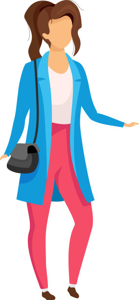 幸福女人站半平色性格图片下载