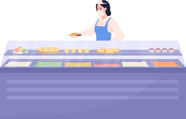 女士提供学校午餐半平色性格图片下载