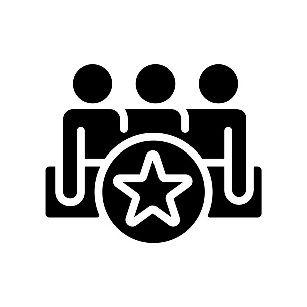 团队合作奖励黑色雕文图标图片下载
