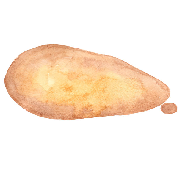 咖啡屋及历史概念的咖啡色水滴框水彩画。图片下载