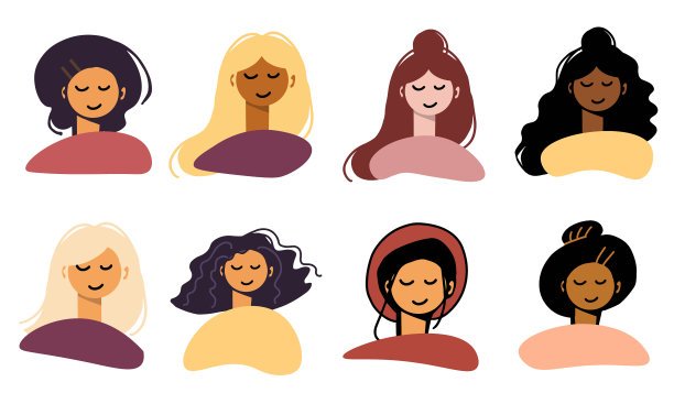 设置收集女性头像或女孩的发型图片下载