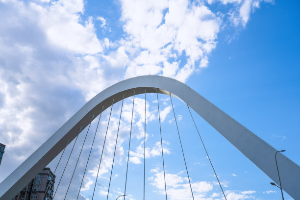 清晨河桥图片下载