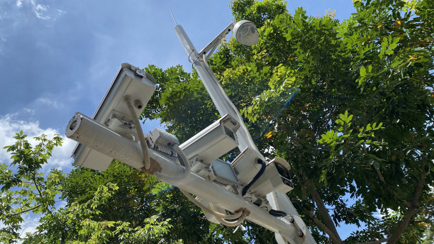 城市街道人脸识别摄像头图片下载