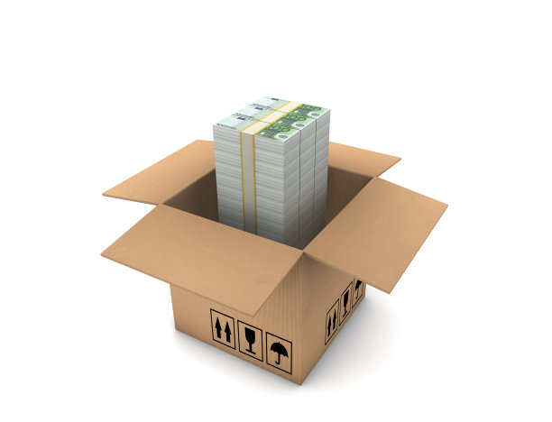 欧元在纸板图片下载