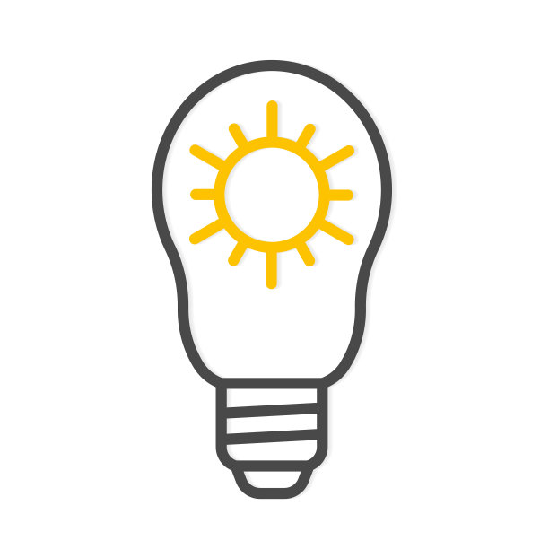 太阳能的概念，太阳在一个灯泡，清洁可持续的，可再生的电力能源图片下载