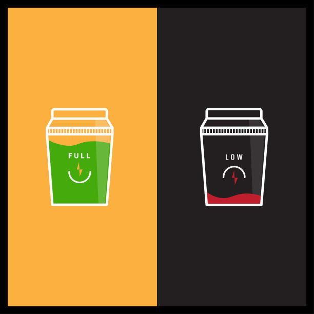 低和满杯饮料的概念图片下载