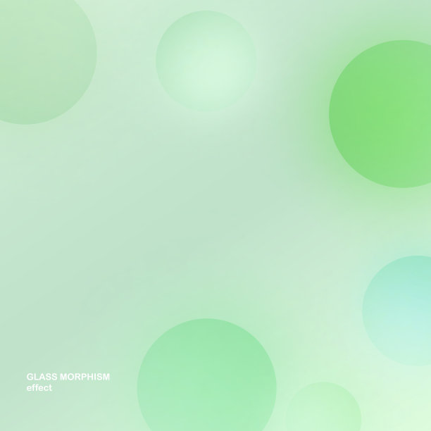 现代背景与玻璃形态矢量效果。透明玻璃卡片设计。Glassmorphism潮流风格。抽象横幅与彩色，白色的圆圈与模糊和阴影。矢量图图片下载