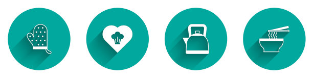 设置烤箱手套厨师帽子水壶手柄和图片下载