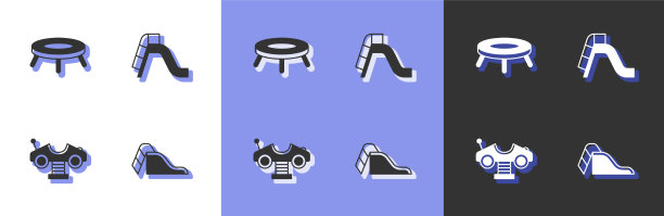 设置滑梯操场跳跃蹦床秋千图片下载