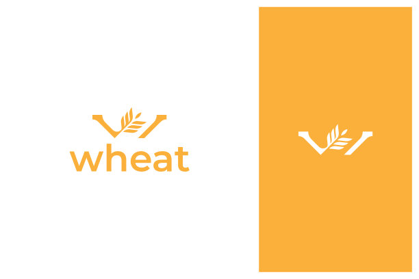 字母w麦粒标志设计向量图片下载