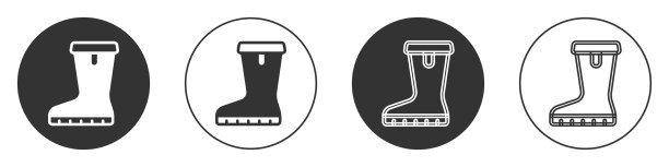 黑色防水橡胶开机图标隔离上图片下载