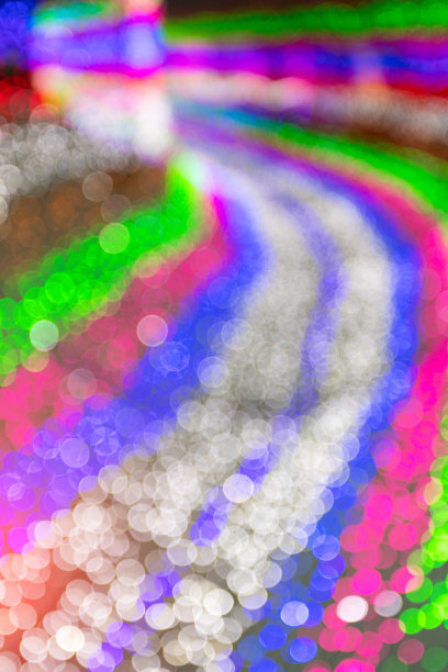 彩色抽象背景与散景光图片下载