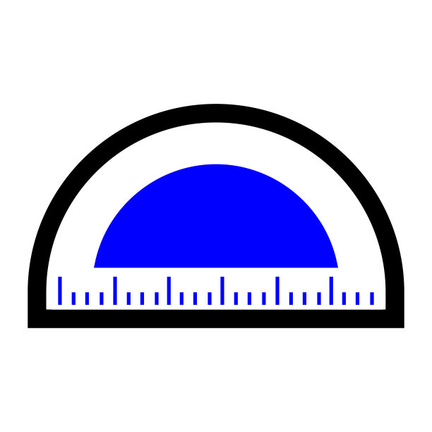 半圆尺图标图片下载