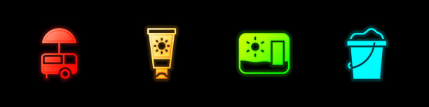 把快速街头食品推车防晒霜装在试管里图片下载