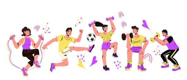 从事体育活动的运动员。训练和锻炼，运动锻炼。图片下载