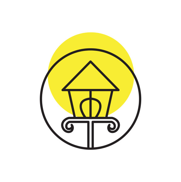 线条装饰户外闪电现代标志图片下载