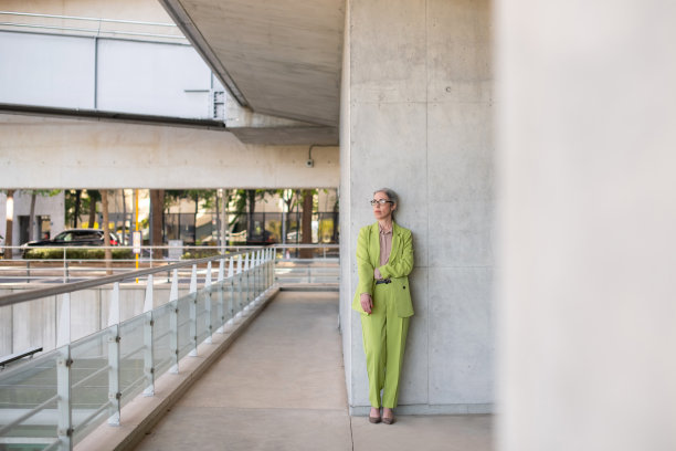 白发苍苍的女商人肖像图片下载