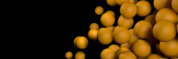 黑色的旗帜和黄色的球图片下载