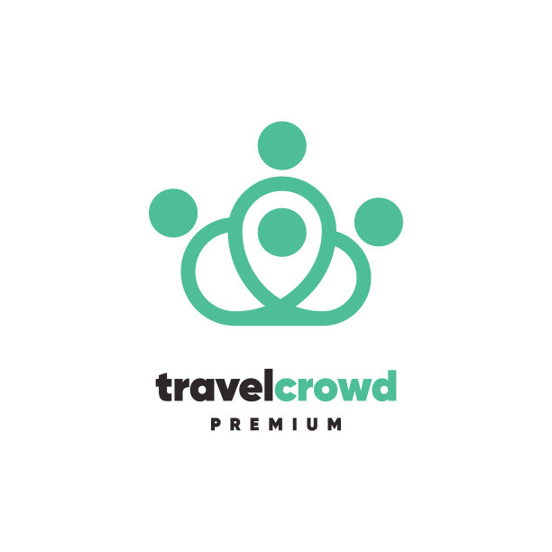 旅游人群logo概念图片下载