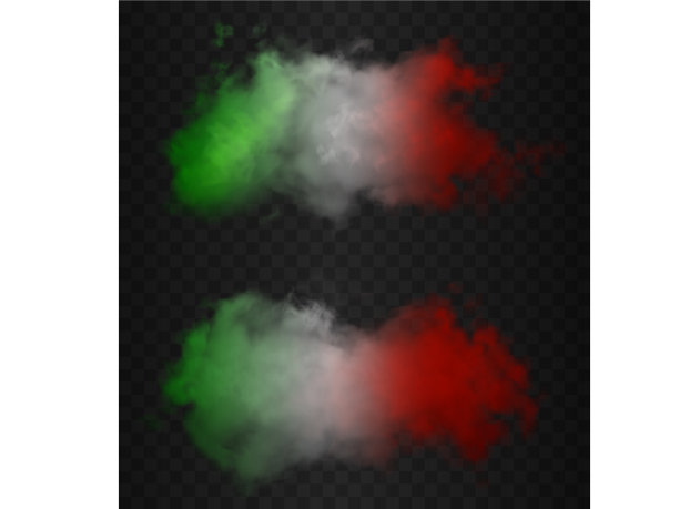 两组烟雾云的颜色图片下载