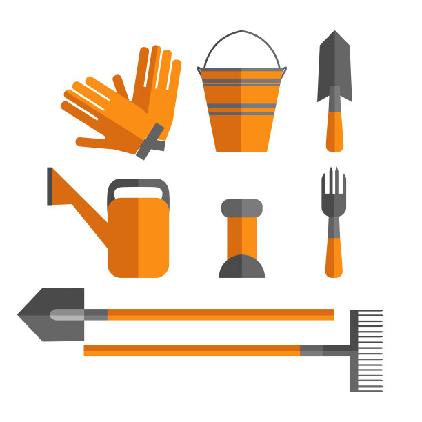 为菜园隔离的一套工具图片下载