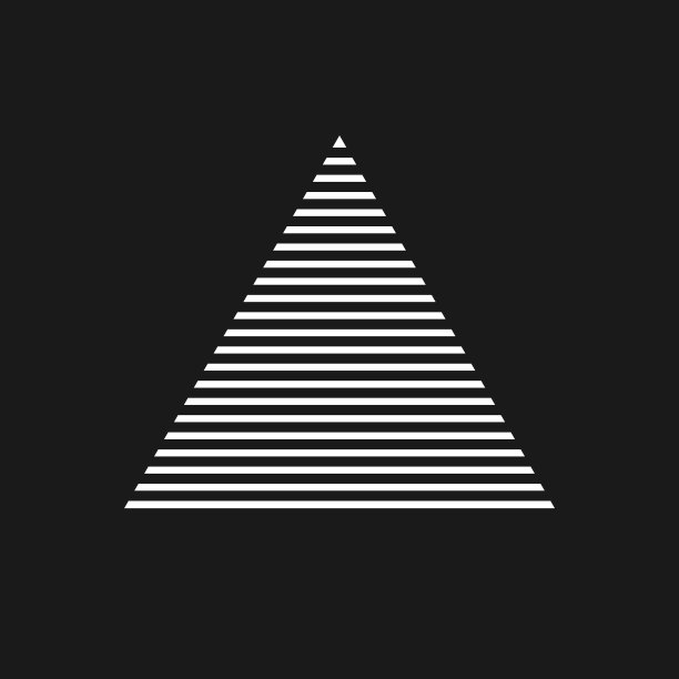 上世纪80年代，逆风三角形与水平线图片下载