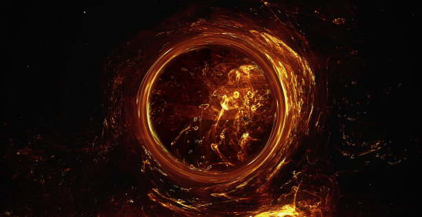 闪光抽象虫洞散景光圈图片下载